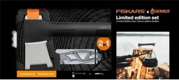 Сокира столярна Fiskars A6 Limited Edition + ніж (1057911) - Фото 1 Сокира столярна Fiskars A6 Limited Edition + ніж (1057911) - зображення 1
