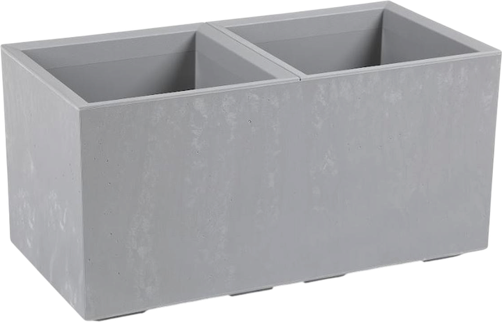 Kwietnik Lamela Karo 400 x 800 x 400 mm 72 l Szary beton (5900119709366) - Zdjęcie 1 Kwietnik Lamela Karo 400 x 800 x 400 mm 72 l Szary beton (5900119709366) - obraz 1