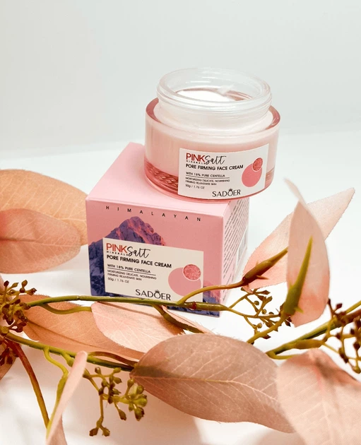 Крем для обличчя з рожевою сіллю та центелою Sadoer Pink Salt Pore Firming Face Cream - зображення 2