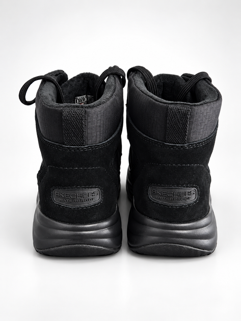 Черевики жіночі утеплені водонепроникні Skechers On-the-GO Stellar Winterize зі вставками натуральної замші чорні 37 (2271477032506) 24 см - Фото 2 Черевики жіночі утеплені водонепроникні Skechers On-the-GO Stellar Winterize зі вставками натуральної замші чорні 37 (2271477032506) 24 см - зображення 2