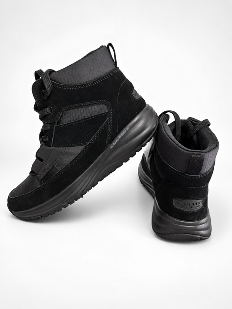Черевики жіночі утеплені водонепроникні Skechers On-the-GO Stellar Winterize зі вставками натуральної замші чорні 37 (2271477032506) 24 см - Фото 3 Черевики жіночі утеплені водонепроникні Skechers On-the-GO Stellar Winterize зі вставками натуральної замші чорні 37 (2271477032506) 24 см - зображення 3