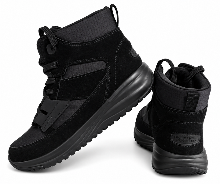 Черевики жіночі утеплені водонепроникні Skechers On-the-GO Stellar Winterize зі вставками натуральної замші чорні 37 (2271477032506) 24 см - Фото 5 Черевики жіночі утеплені водонепроникні Skechers On-the-GO Stellar Winterize зі вставками натуральної замші чорні 37 (2271477032506) 24 см - зображення 5