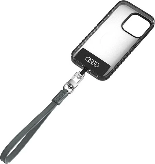 Uniwersalny sznurek Audi Crossbody Leather 28 cm 10 mm Grey (6955250228374) - obraz 2