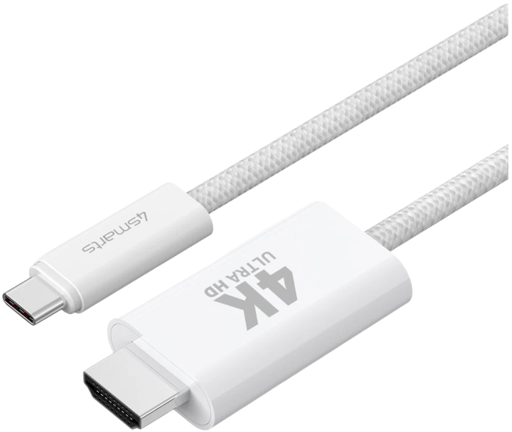 Кабель 4smarts USB-C до HDMI 2 м White (4252011907687) - зображення 2