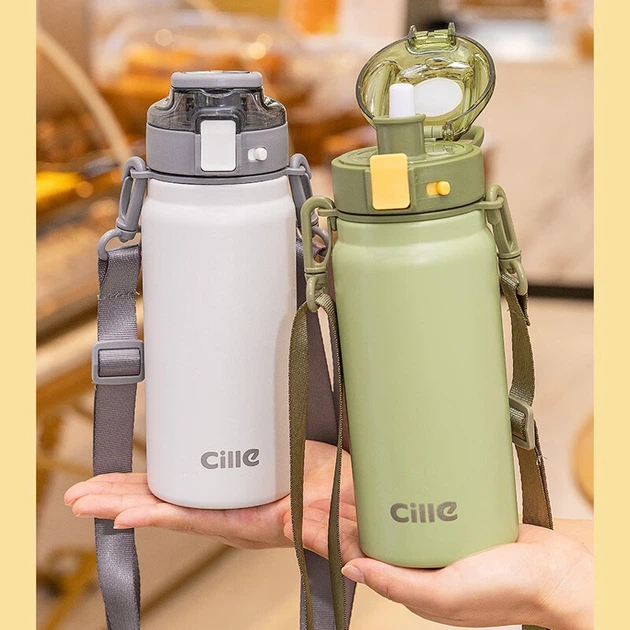 Термобутылка Cille с кнопкой 600 мл Forest Green (XB-21133) - изображение 2
