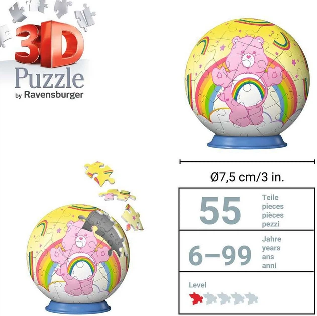 Puzzle 3D Ravensburger Troskliwe Misie Cheer Bear 54 elementy (2341269) - Zdjęcie 3 Puzzle 3D Ravensburger Troskliwe Misie Cheer Bear 54 elementy (2341269) - obraz 3