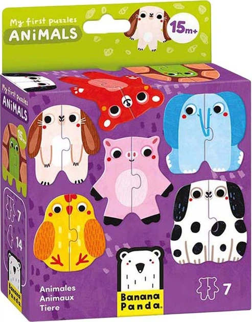 Puzzle Banana Panda Moje pierwsze puzzle Zwierzęta (3695082) - Zdjęcie 1 Puzzle Banana Panda Moje pierwsze puzzle Zwierzęta (3695082) - obraz 1