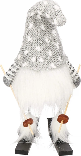 Новогодняя фигурка Springos CA0682 Гном на лыжах 33 см (5907719422893) - изображение 11