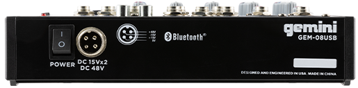 Mikser analogowy z USB Gemini GEM-08USB (747705007100) - Zdjęcie 4 Mikser analogowy z USB Gemini GEM-08USB (747705007100) - obraz 4