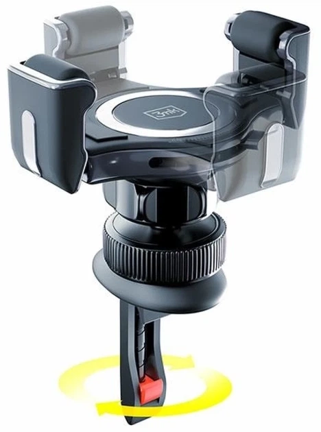 Uchwyt samochodowy 3MK Memo Hug Car Holder Black (5903108516624) - obraz 4
