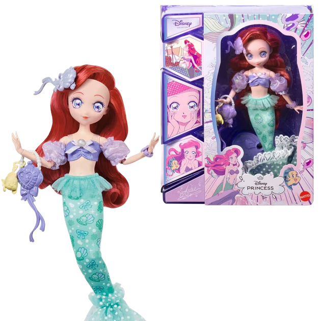 Lalka Disney Princess Ariel w stylu manga (JLT60) (194735369102) - obraz 6