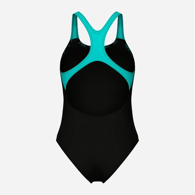Купальник суцільний жіночий Arena Kikko Swimsuit Swim Pro Back 010807-580 Чорний/Бірюзовий (3468337757207) - зображення 7