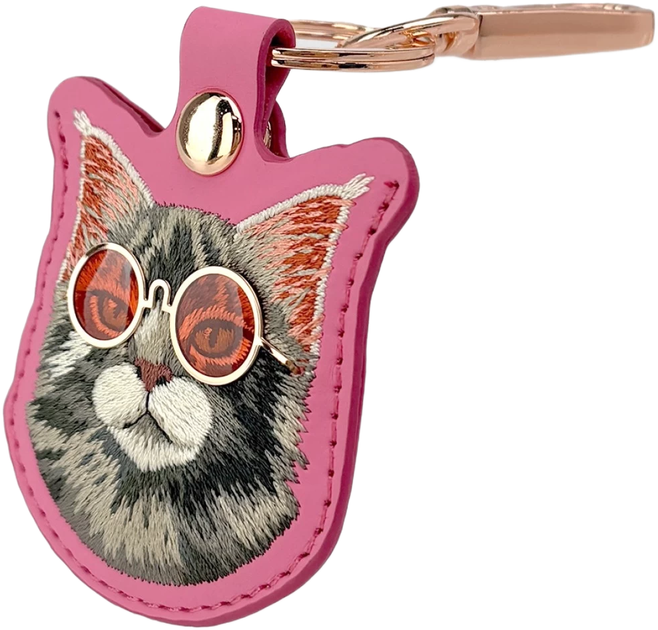 Etui Nimmy do lokalizatora Glasses Cool and Cute Cat Pink (6971080318818) - obraz 3