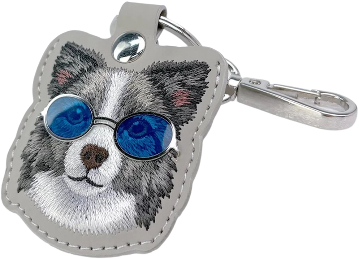 Etui Nimmy do lokalizatora Glasses Cool and Cute Dog Grey (6971080318726) - obraz 5