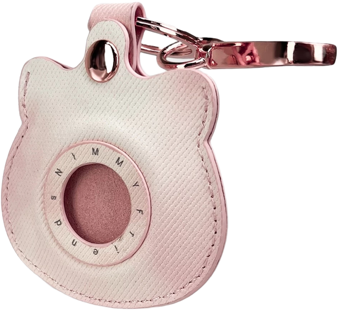 Etui-brelok Nimmy do AirTag Big Eyed Pet 2.0 Cat Pink (6971080318641) - obraz 4