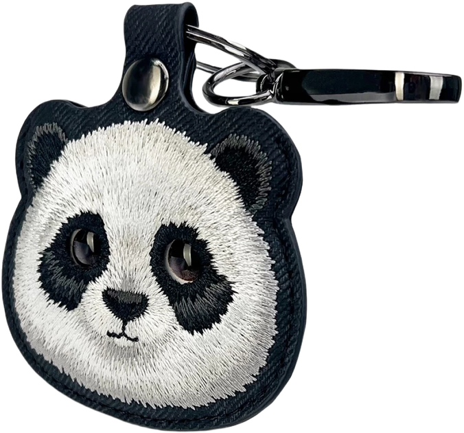 Etui-brelok Nimmy do AirTag Big Eyed Pet 2.0 Panda Black (6971080318634) - obraz 3