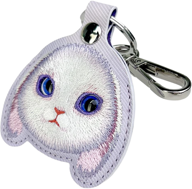 Etui-brelok Nimmy do AirTag Big Eyed Pet 2.0 Rabbit Purple (6971080318658) - obraz 5