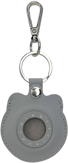 Чохол-брелок Nimmy для AirTag Glasses Cool Cat Grey (6971080310041) - Фото 2 Чохол-брелок Nimmy для AirTag Glasses Cool Cat Grey (6971080310041) - зображення 2
