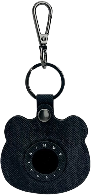 Etui-brelok Nimmy do AirTag New Big Eyed Pet 2.0 Panda Black (6971080311802) - obraz 2