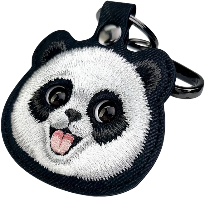 Etui-brelok Nimmy do AirTag New Big Eyed Pet 2.0 Panda Black (6971080311802) - obraz 3