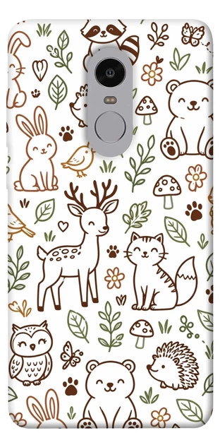 Чехол для Xiaomi Redmi Note 4X с принтом Wildlife pattern - Фото 1 Чехол для Xiaomi Redmi Note 4X с принтом Wildlife pattern - изображение 1