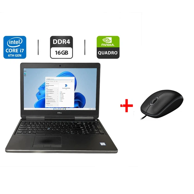 Мобільна робоча станція Б-клас Dell Precision 7520 / 15.6" (1920x1080) IPS / Intel Core i7-6820HQ (4 (8) ядра по 2.7 - 3.6 GHz) / 16 GB DDR4 / 256 GB SSD + 500 GB HDD / nVidia Quadro M1200, 4 GB GDDR5, 256-bit / WebCam б/в + Подарунок Миша / USB - Фото 1 Мобільна робоча станція Б-клас Dell Precision 7520 / 15.6" (1920x1080) IPS / Intel Core i7-6820HQ (4 (8) ядра по 2.7 - 3.6 GHz) / 16 GB DDR4 / 256 GB SSD + 500 GB HDD / nVidia Quadro M1200, 4 GB GDDR5, 256-bit / WebCam б/в + Подарунок Миша / USB - зображення 1