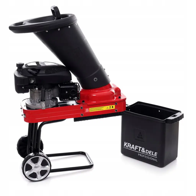 Измельчитель веток бензиновый шредер Kraft&Dele KD5204 4300 Вт до 47 мм 6 л.с. веткоизмельчитель садовый для древесины листьев кустов веток дереводробилка на бензине для сада дачи утилизации растительных отходов - изображение 4