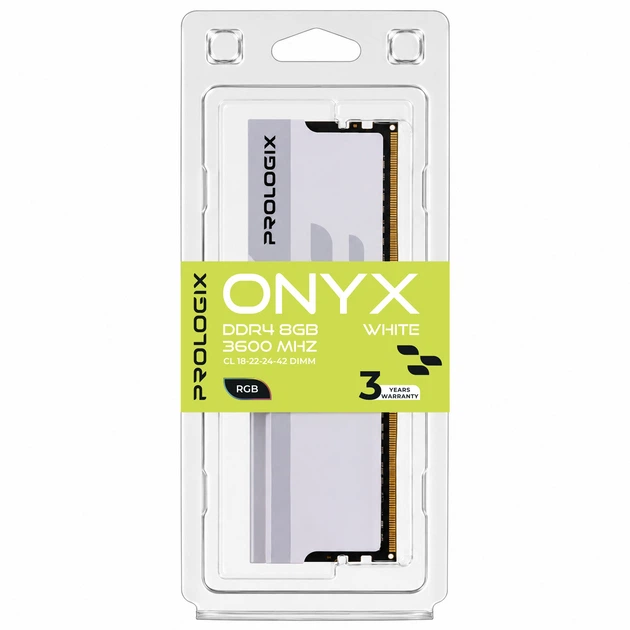 Модуль памяти DDR4 8GB/3600 Prologix Onyx White RGB (PRO8GB3600YWR4) - изображение 4