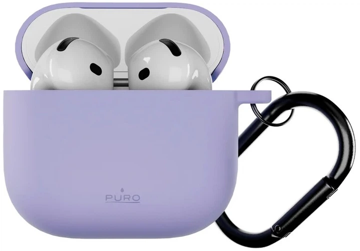 Чохол Puro Cover Icon для AirPods 4 силіконовий Лавандово-блакитний (PUAPC4ICONPINK17) (8018417534690) - зображення 2