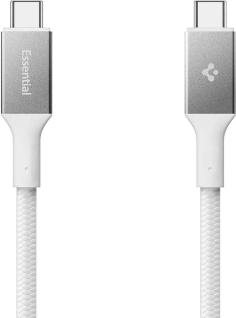 Кабель Spigen Essential EB10015CC Type-C Cable 100W 1.5 м White (8800283315523) - зображення 2
