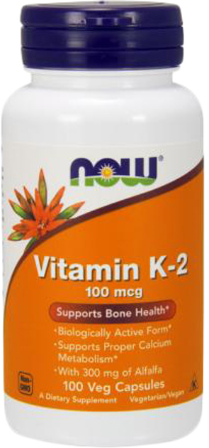 Витамины Now Foods Витамин К2 100 мкг 100 гелевых капсул (733739009906 ...