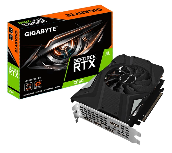 yページ Видеокарта Gigabyte PCI-Ex GeForce RTX 2060 Mini ITX OC 6G 6GB
