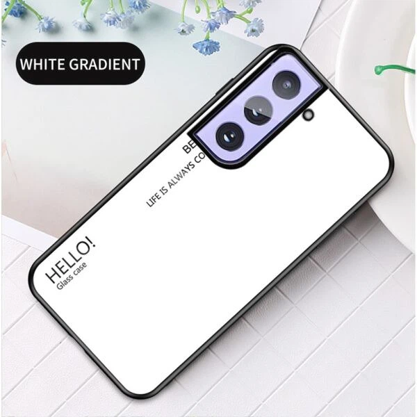 Захисний чохол Deexe Gradient Color для Samsung Galaxy S21 - White - зображення 2