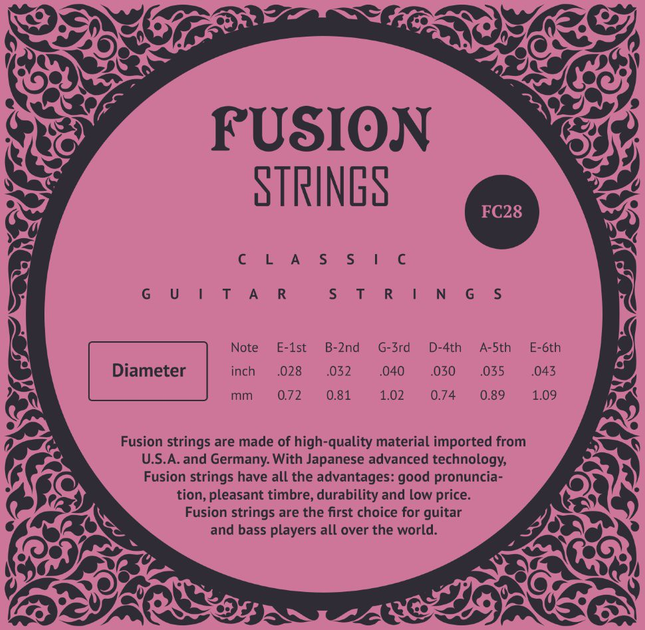 Струны для классической гитары Fusion Strings FС28 (028-043) (283586 ...