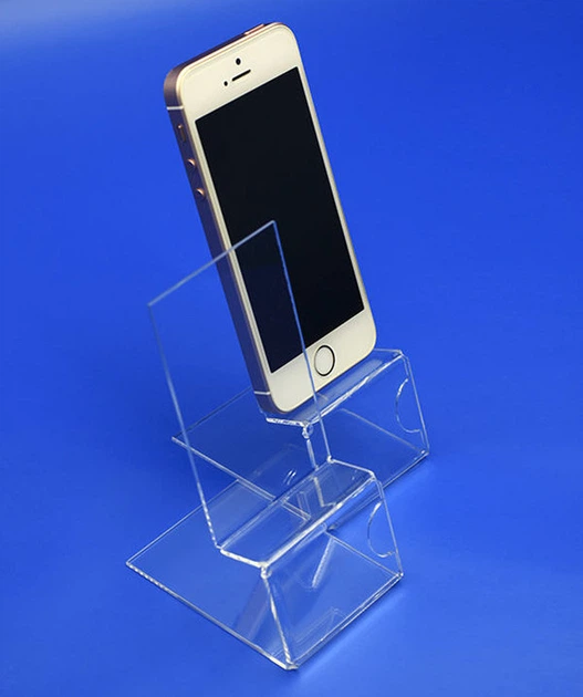 Подставка для IT-техники PlasticMarket Подставка под смартфон с ценником 55х40 (MS-03) - изображение 2