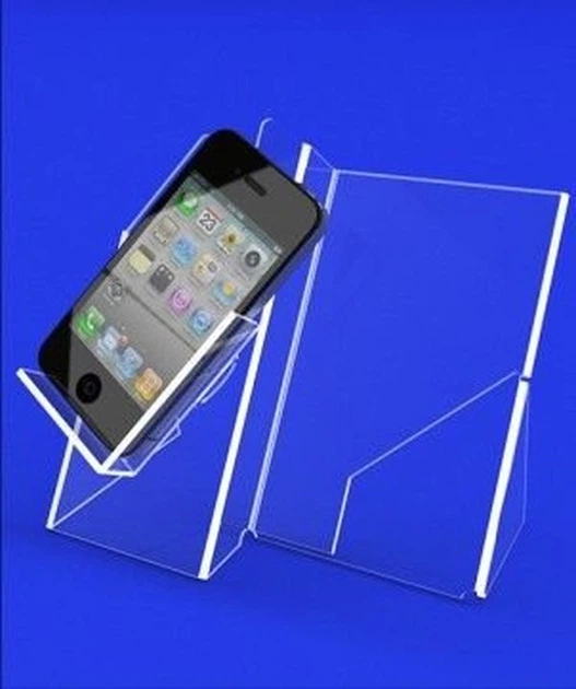 Подставка для IT-техники PlasticMarket Подставка под смартфон с ценником 90х150 мм (MS-08) - изображение 2