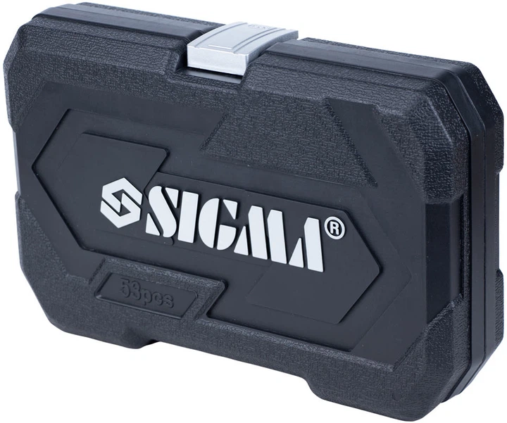 Набор насадок торцевых и бит Sigma 1/4" 53 шт в кейсе (6003521) - Фото 6 Набор насадок торцевых и бит Sigma 1/4" 53 шт в кейсе (6003521) - изображение 6