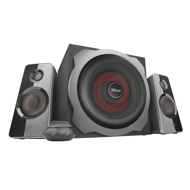 Trust Акустическая система (Колонки) 2.1 GXT 38 Tytan Ultimate Bass Speaker Set BLACK - изображение 2