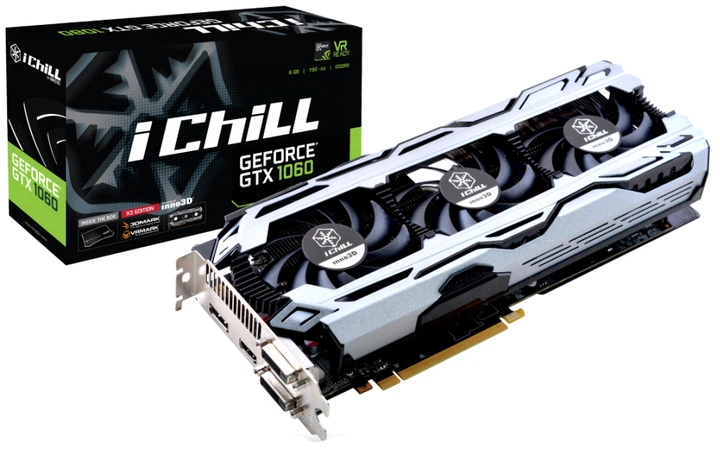 Відеокарта INNO3D PCI-Ex GeForce GTX 1060 iChill X3 6GB GDDR5