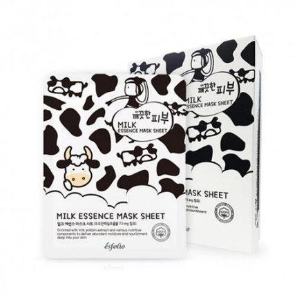 Маска тканевая c молоком Esfolio Pure Skin Milk Essence Mask Sheet 