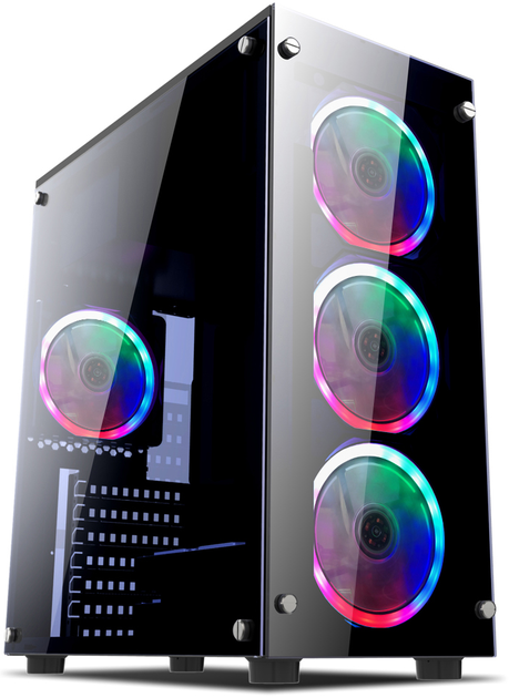 Корпус 1STPLAYER Fire Dancing-V2 Color LED Black – фото, отзывы ...