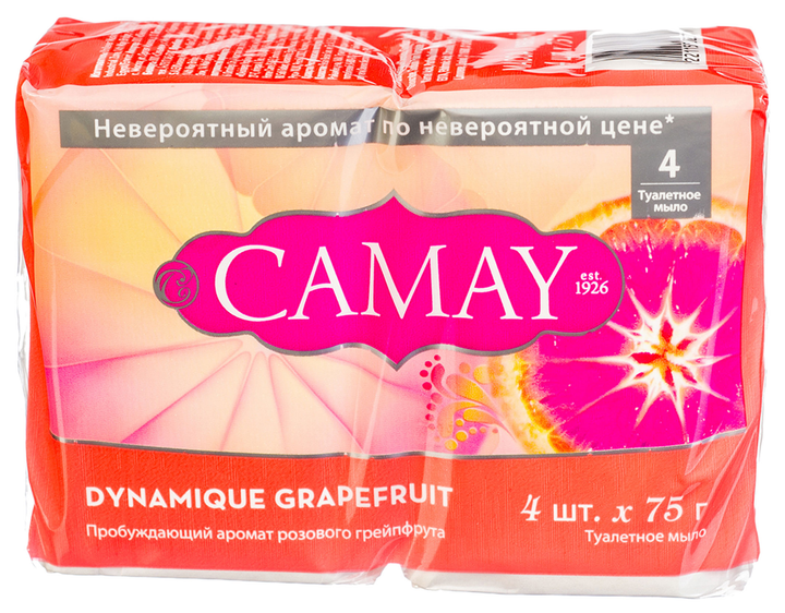 Мыло туалетное Camay Dynamique 4х75 г (6221155023728) – в интернет ...