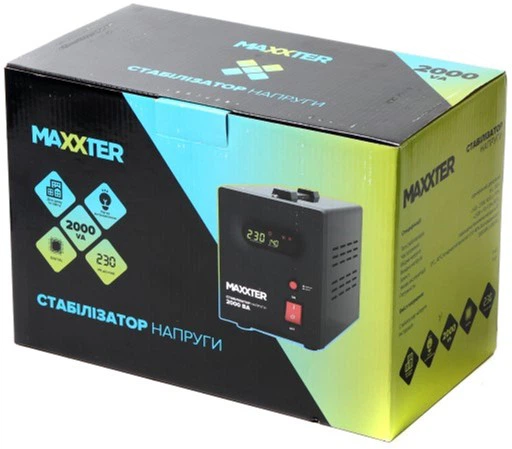Стабілізатор напруги Maxxter 2000 ВА (MX-AVR-S2000-01) - зображення 3