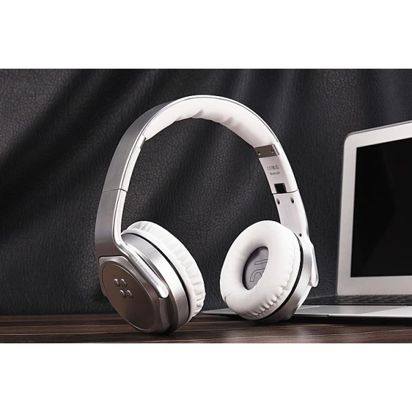 Бездротові Bluetooth навушники-колонки 2 в 1 SODO MH3 Silver - изображение 2