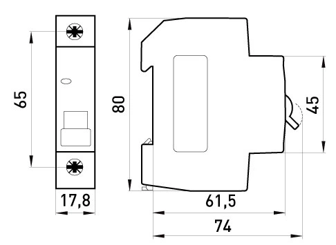 Автоматический выключатель 1р 5А 4,5кА "C" [s002005] E.NEXT e.mcb.stand.45.1.C5 - изображение 2