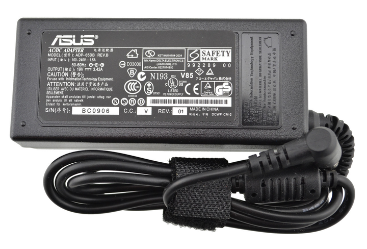 Блок питания для ноутбука Asus (19V 3.42A 65W) 5.5x2.5 мм + кабель ...