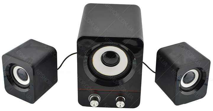Комп'ютерні колонки 2.1 F&T FT-202 Black - зображення 2
