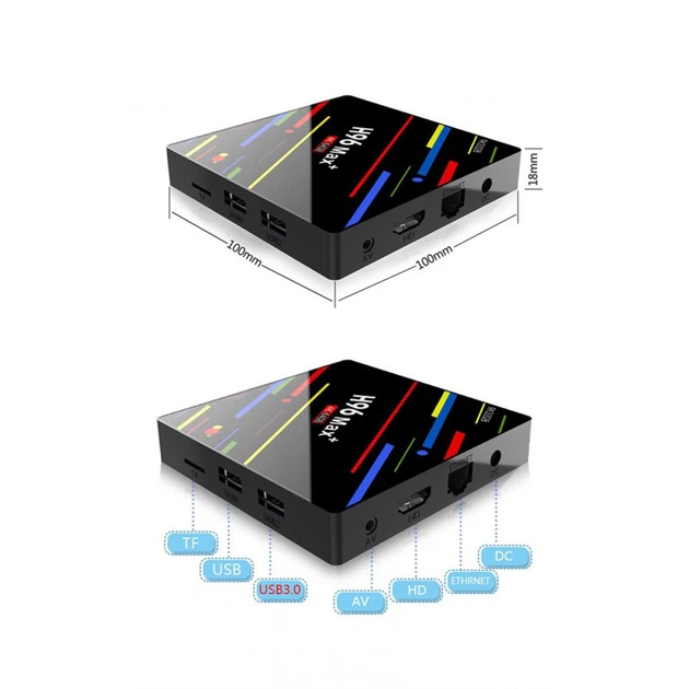 Смарт тв-приставка - H96 Max Plus 4/32 GB - зображення 4
