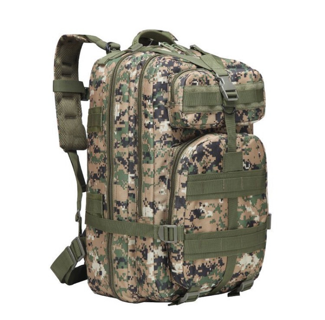 Тактический, городской, штурмовой,военный рюкзак ForTactic 45литров Американский пиксель - изображение 1