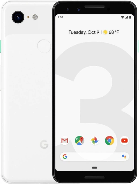 Мобильный телефон Google Pixel 3 4/64GB Clearly White – фото